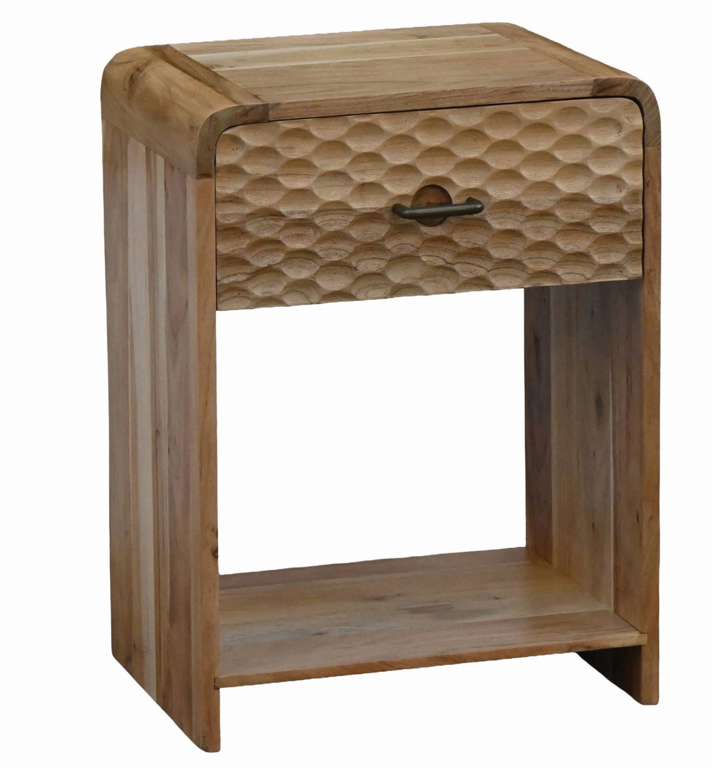 Cosmo Casa Nachtkastje - Massief mangohout - 40 x 29,5 x 54 cm Zie omschrijving
