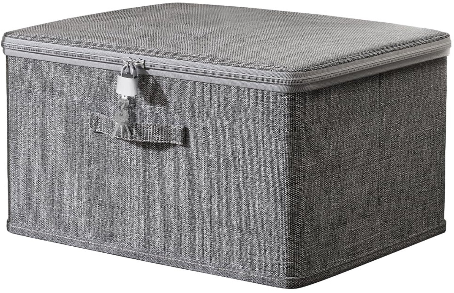 Lockable Opbergdoos met 4 Sleutels, Grijs