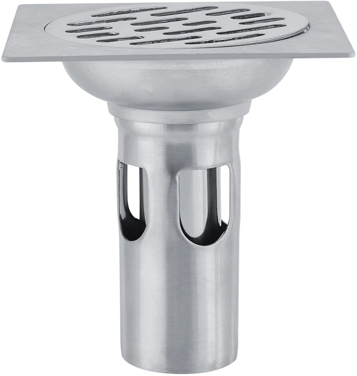 Badzeef Roestvrij Staal - Vloerafvoer - Haarfilter - Afvoervanger - Keuken/Badkamer - Snelle Afwateringssnelheid