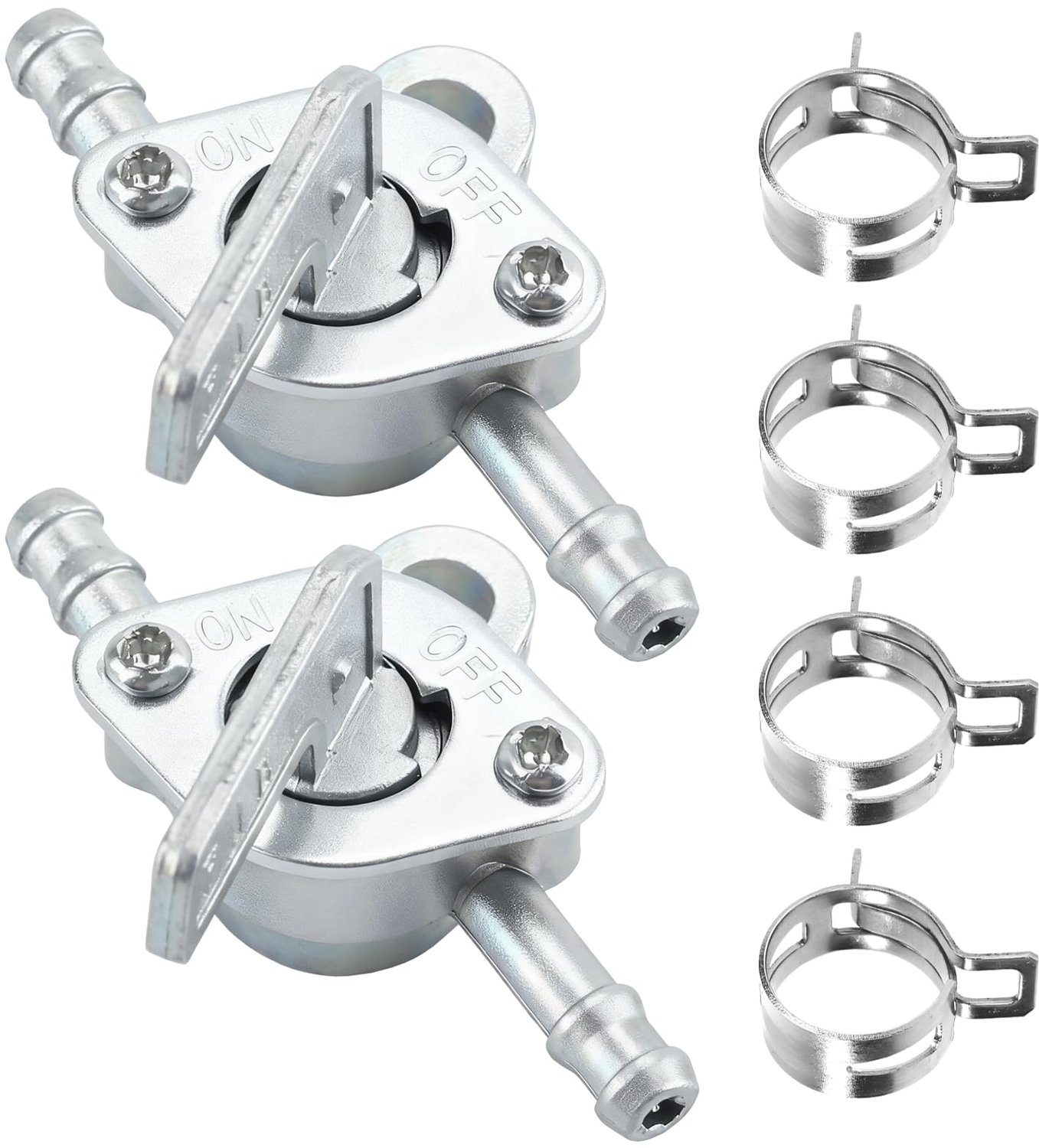 2 Stuks Brandstofkraan Schakelaar 6mm