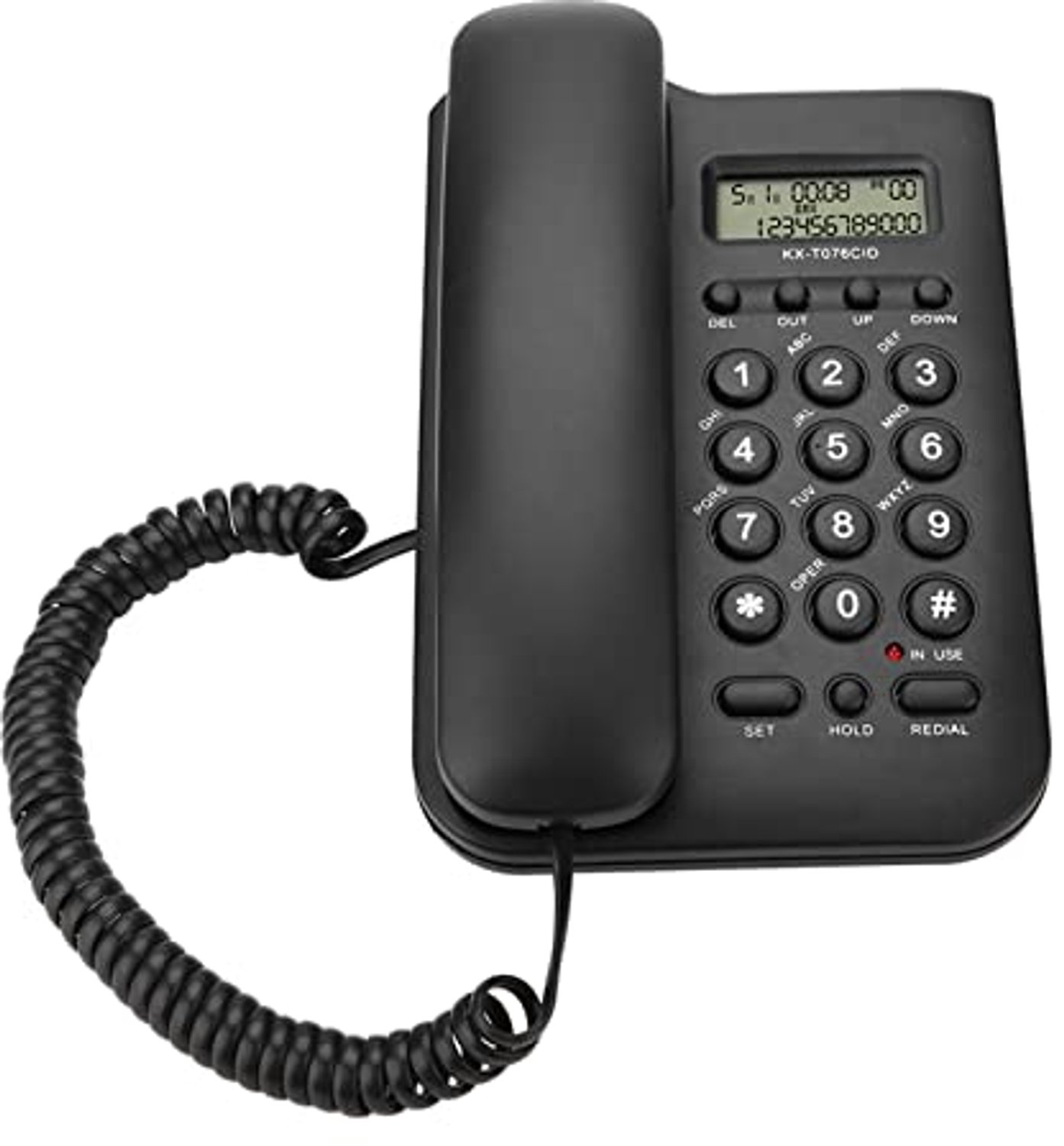 Bureautelefoon FSK/DTMF systeem - Vaste Telefoon - Draadloze Telefoon - Thuis/Hotel/Kantoor - Antwoordapparaat - Lichtgewicht Design