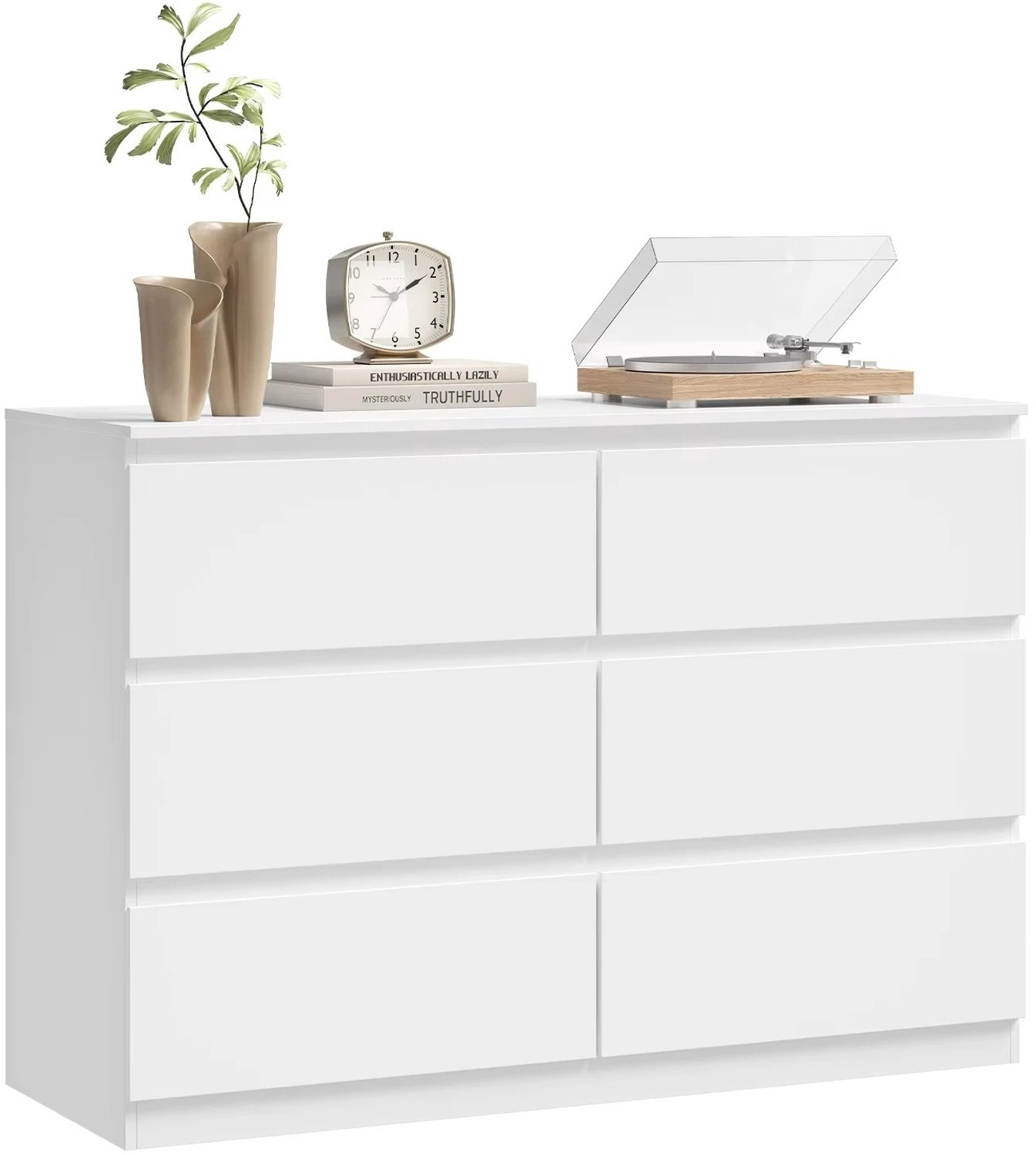 MC Select Ladekast - Dressoir Kasten - 6 Lades - 100 x 69 x 36 cm - Wit