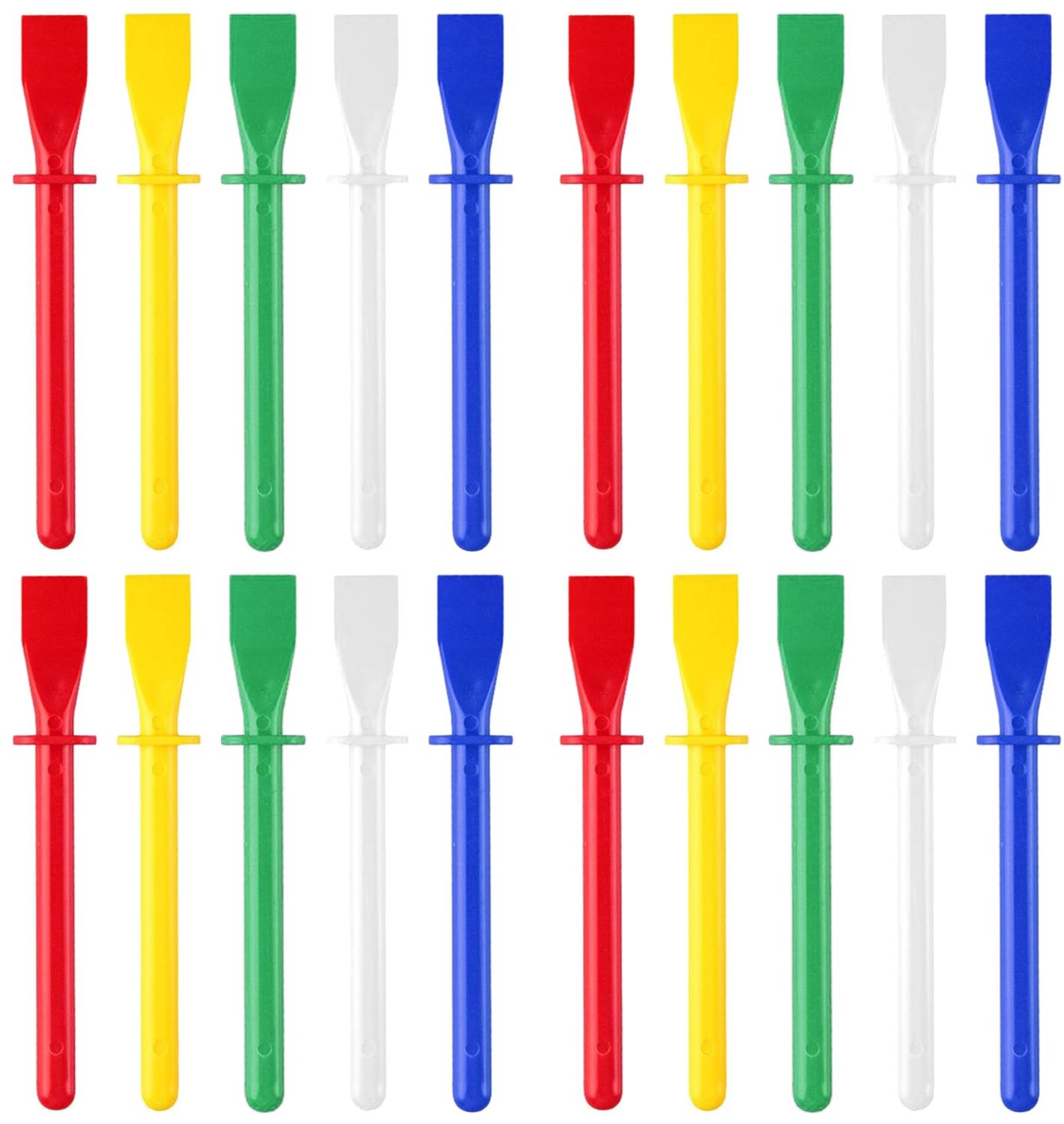 Set van 20 Plastic Spatels voor Creatieve Projecten