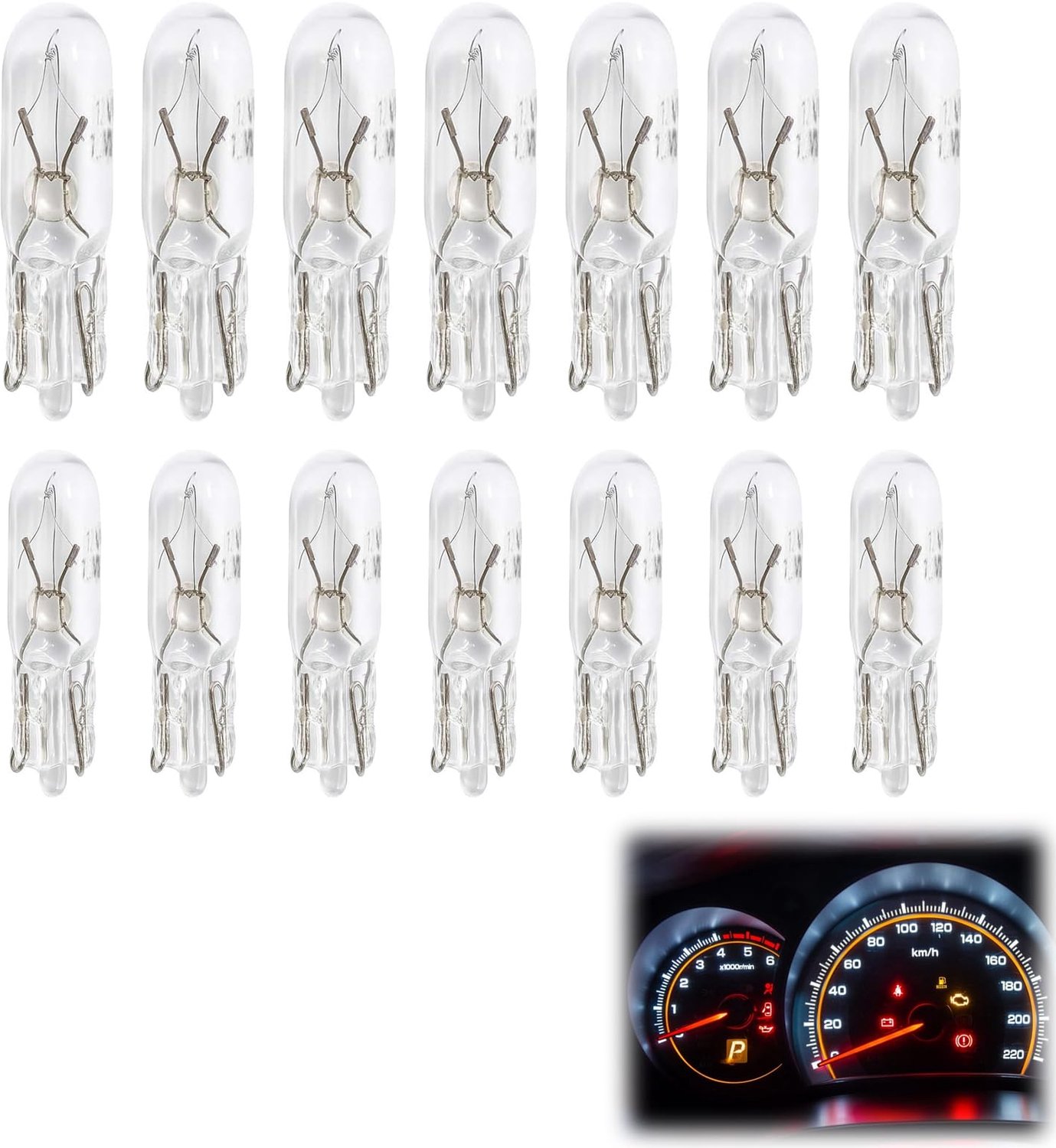 Set van 14 T5 LEDlampen voor Dashboardverlichting