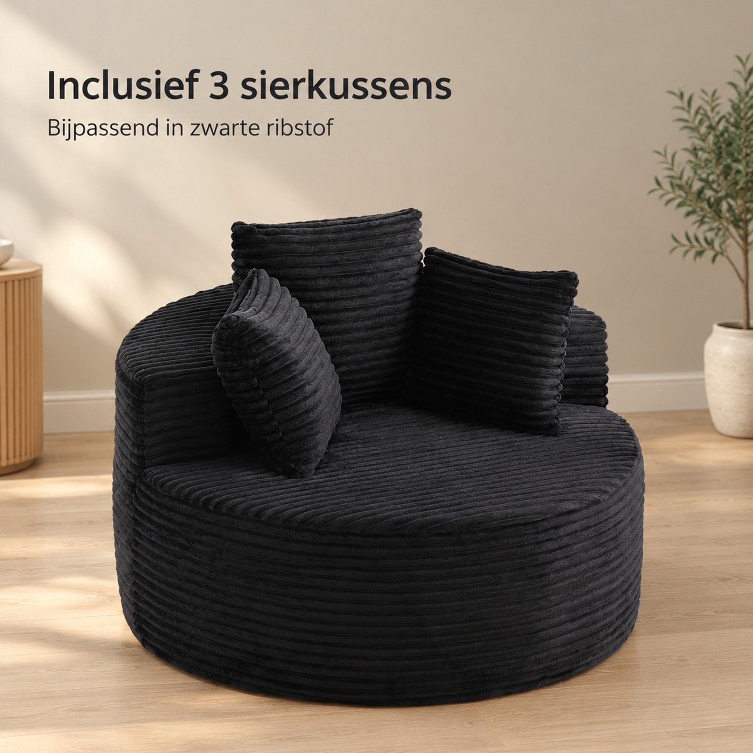 OKWISH OKWISH Rond 110 cm Fauteuil - afbeelding 5