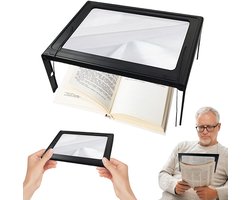 Vergrootglas met Licht en Inklapbare Standaard voor Senioren
