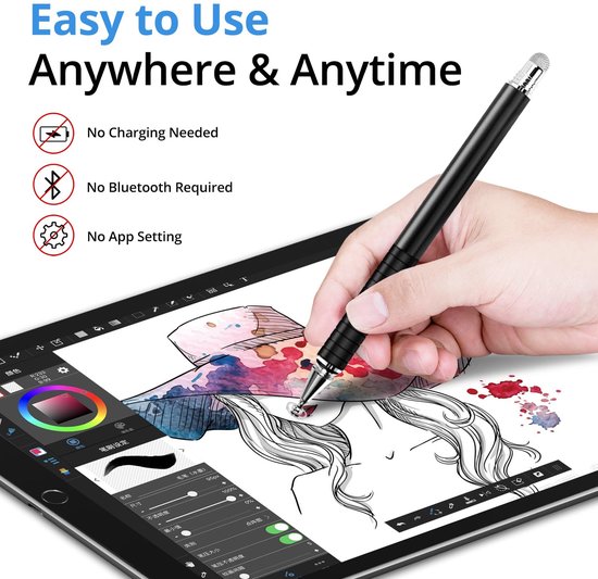 Universele Capaciteit Pennen Set - 4 Stuks voor Tablet en Smartphone — afbeelding 4