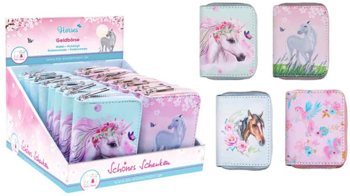Klostermann-Portemonnees Paarden- mijn lieve vriend-Multi color