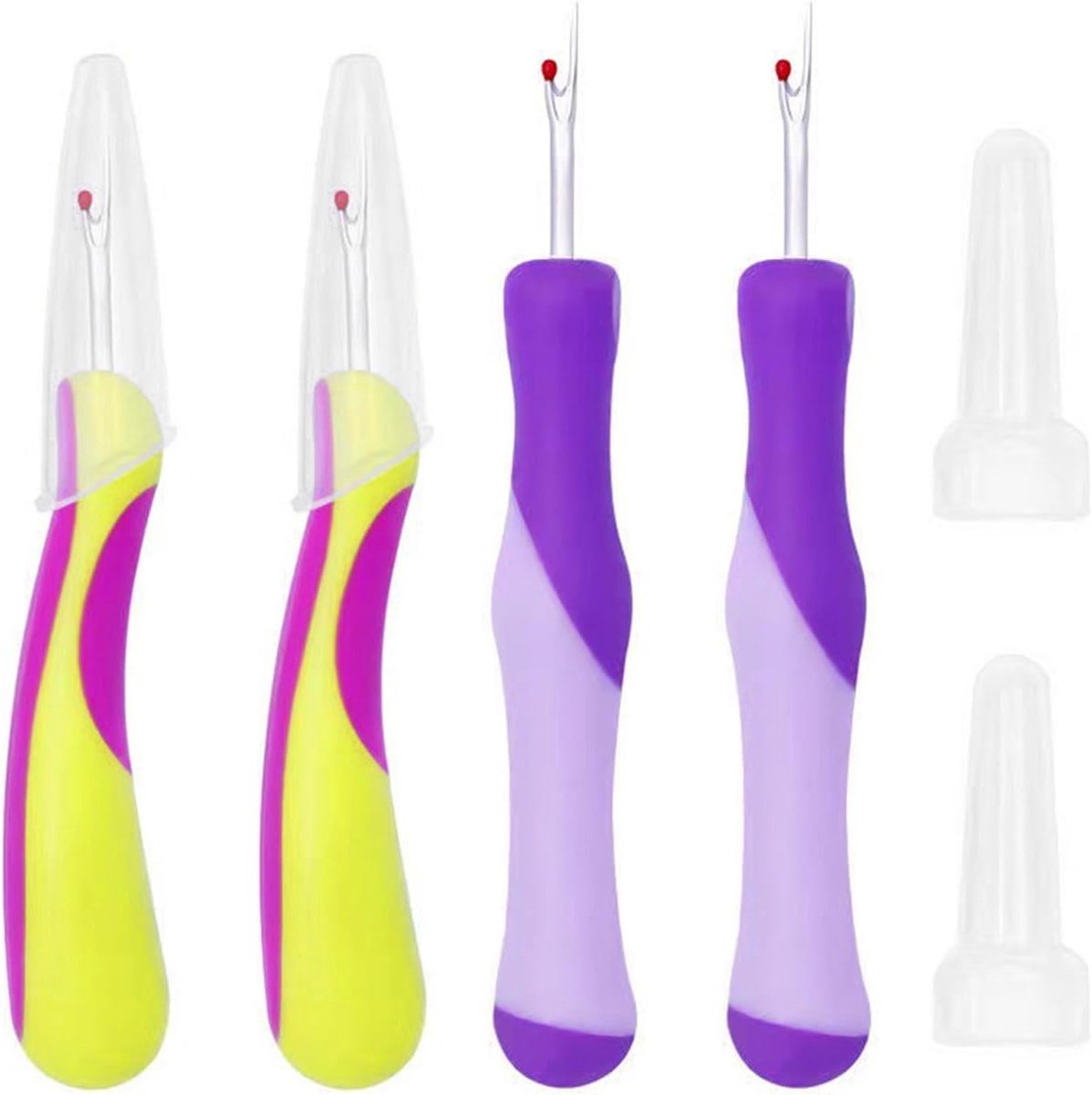 Buttonhole Cutter Set met Handvat - 4-delige Naaigereedschap voor Perfecte Knopen en Openingen