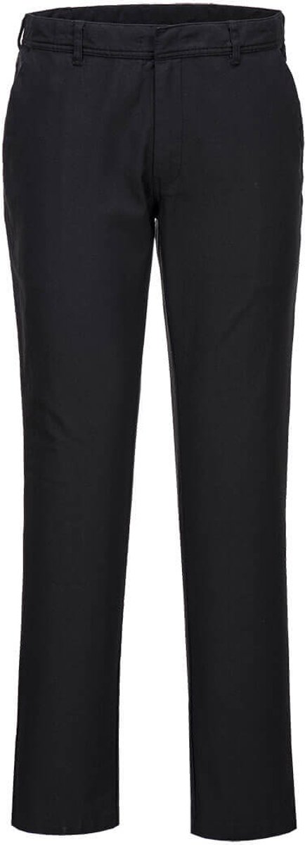 Portwest Dames Stretch Slim Chino Broek S235 - Zwart - 32