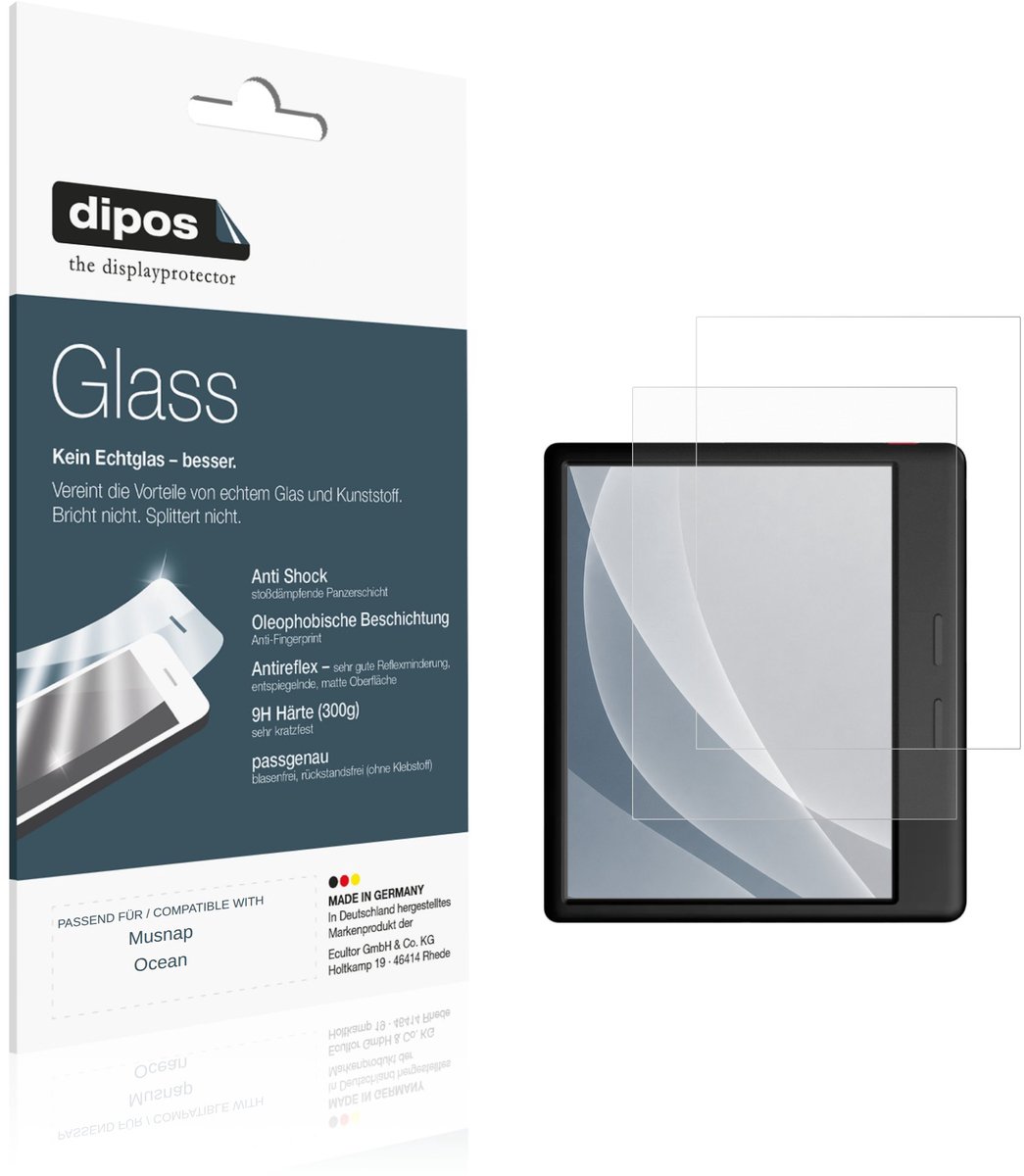 dipos – 2x Matte Pantserfolie geschikt voor Musnap Ocean | 9H Screenprotector