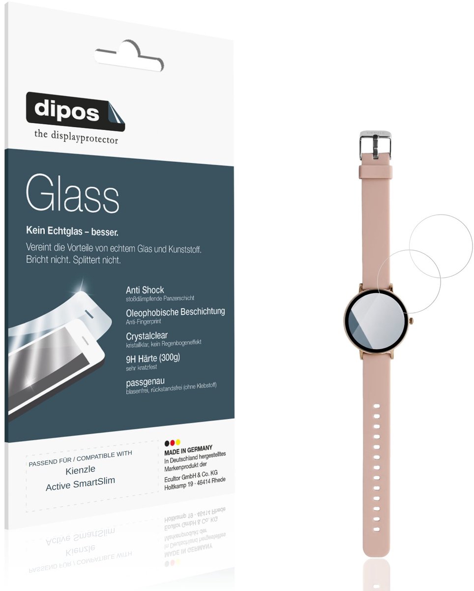 dipos – 2x Pantserfolie geschikt voor Kienzle Active SmartSlim | 9H Screenprotector