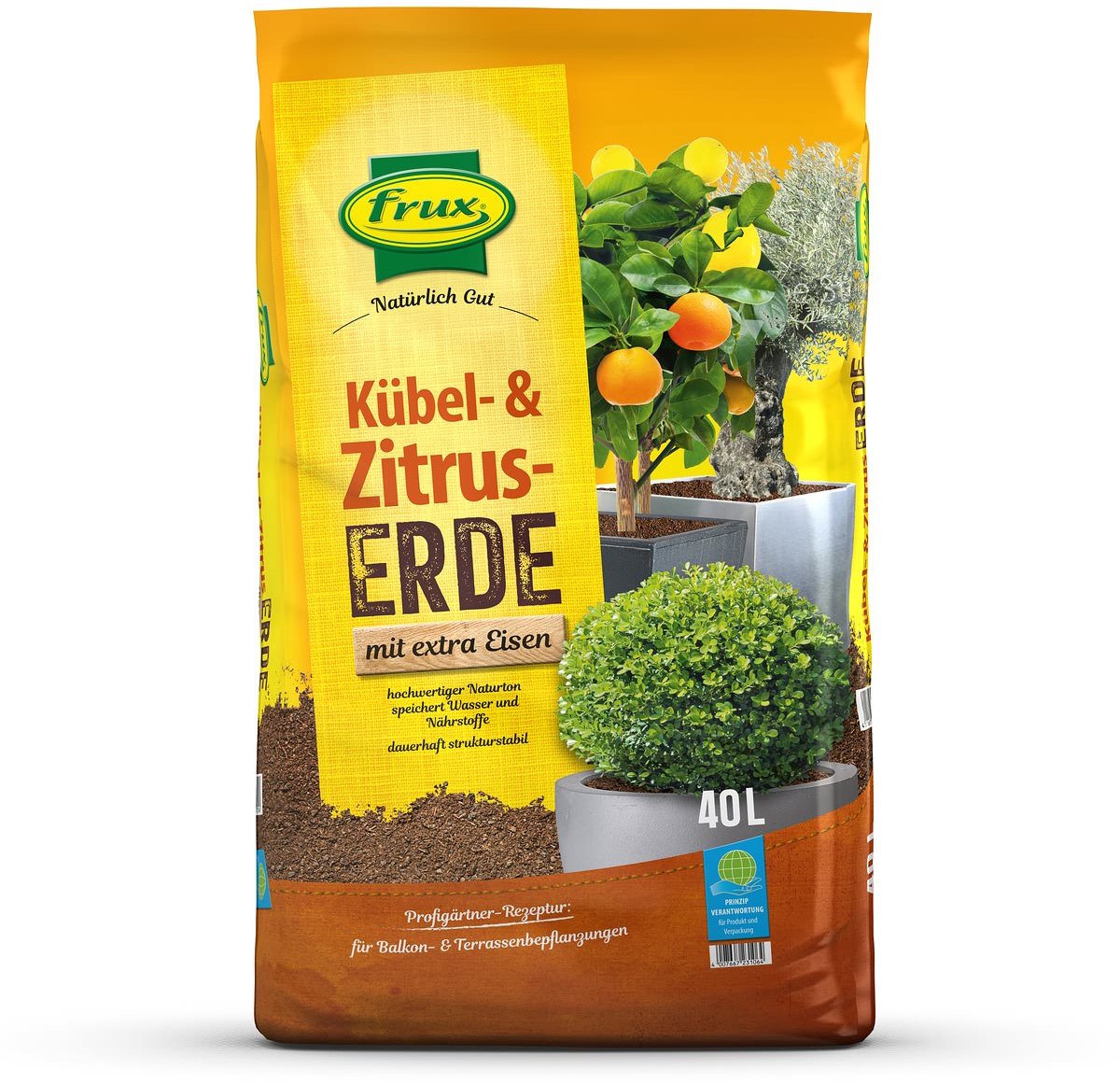 Frux Pro potgrond voor kuip- en citrusplanten 40 liter