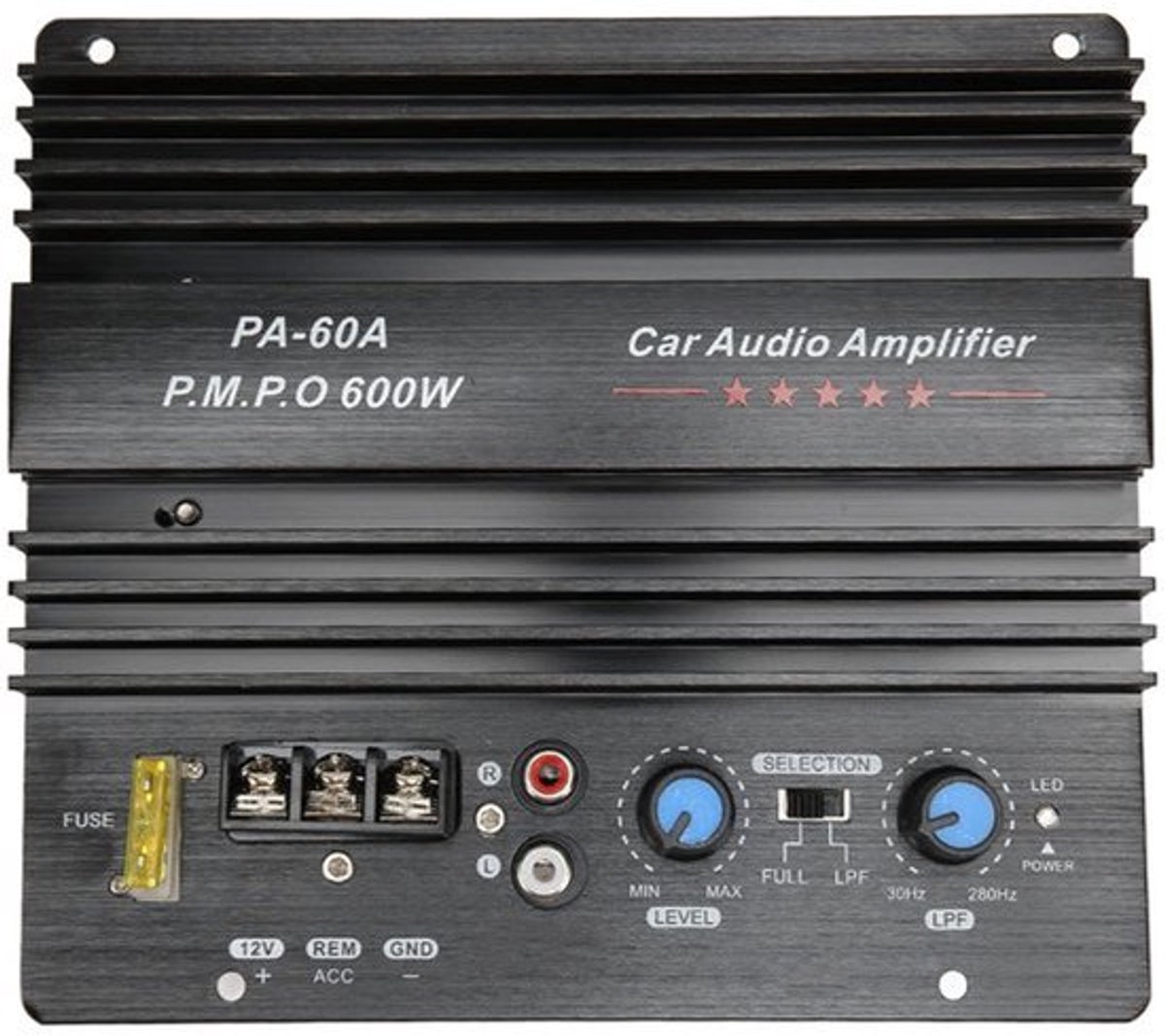 Allecto Car Audio Power Amplifier 600w Krachtige geluidskwaliteit
