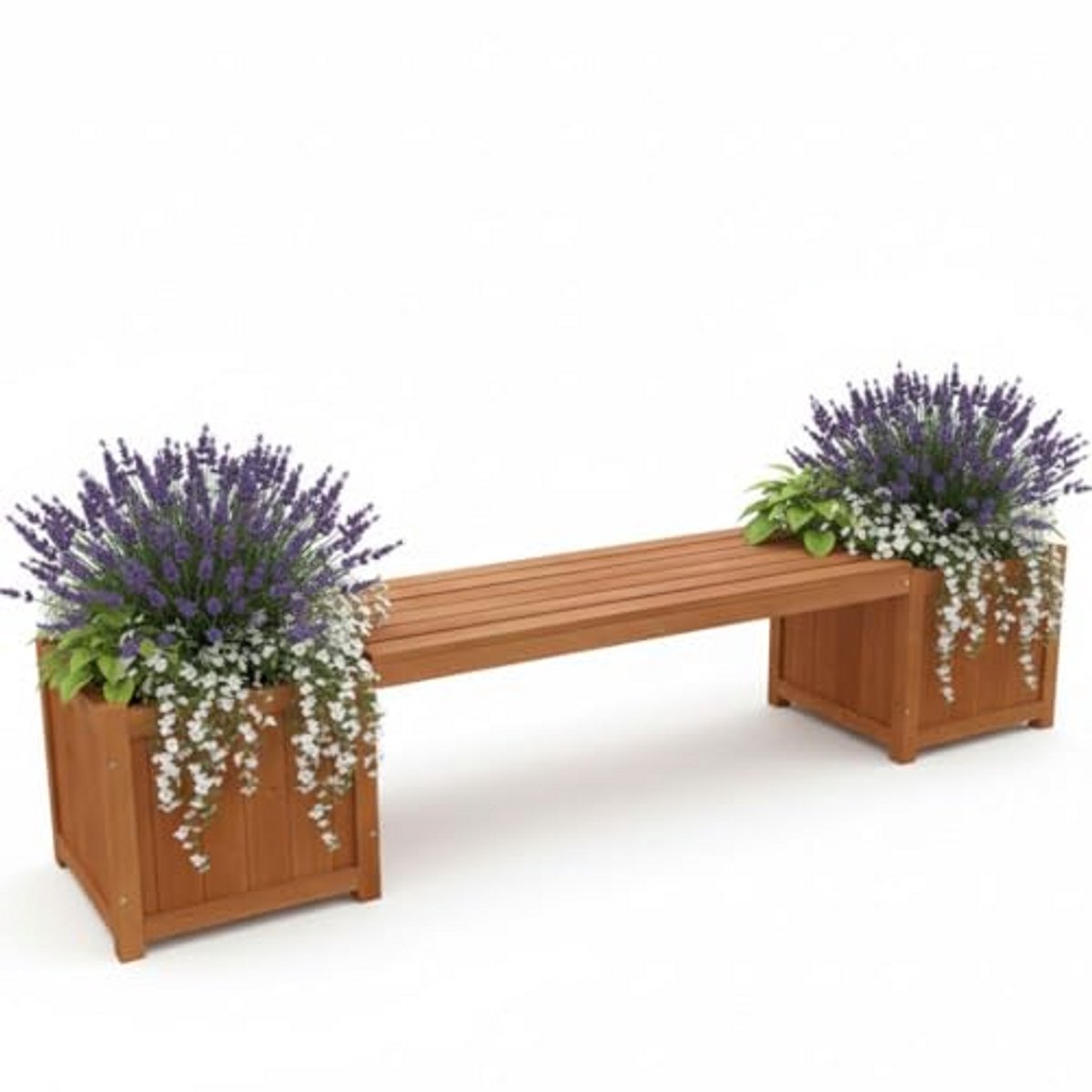 Houten Plantenbak voor Buiten - Bloembak voor Tuin en Balkon - Bloempot van Hout - Plantenbak voor Bloemen en Kruiden