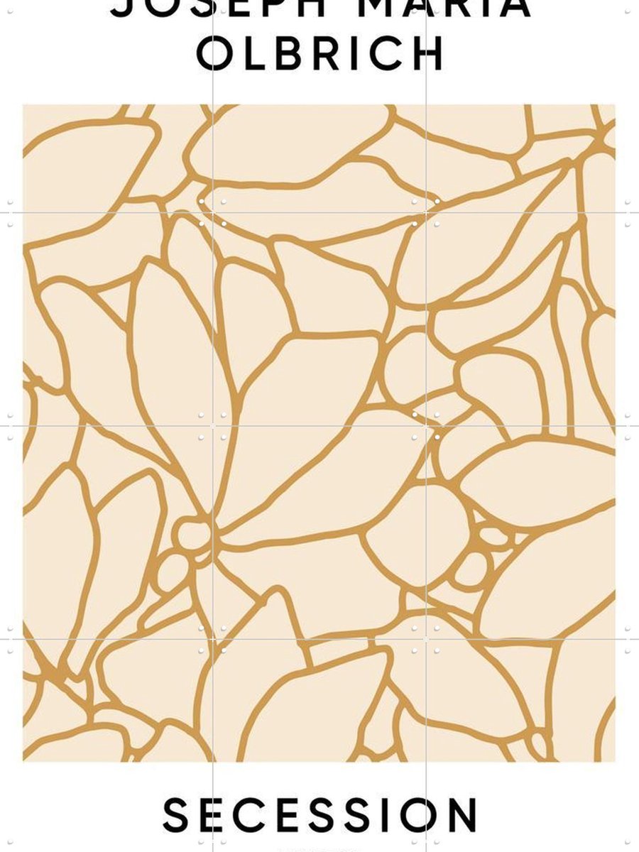IXXI Secession Wien light, Florent Bodart - 60 x 80 cm - Gratis ophangtool - Grote wanddecoratie en posters - Grafisch Ontwerp, Line art, Art Nouveau