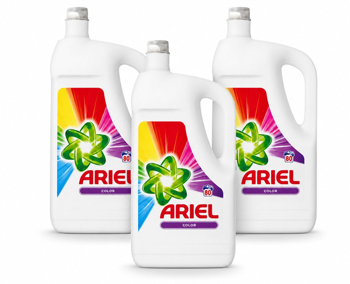 3 x Ariel - Wasmiddel - Color - 80 Wasbeurten - 2,64 liter - Voordeelverpakking - 3 stuks