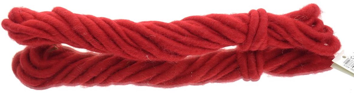 Posiwio decokoord donkerrood 1 cm 5 meter polyester
