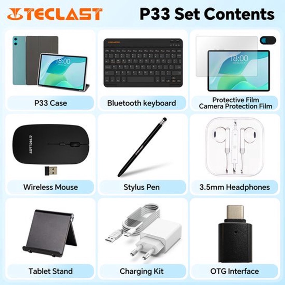 Tablet Android 15 10.1 Inch - 9GB RAM 64GB Opslag - IPS Scherm - Wifi Verbinding - Android Tablet