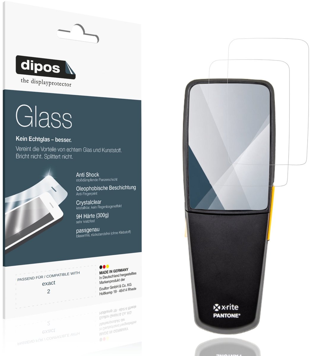 dipos – 2x Pantserfolie geschikt voor exact 2 | 9H Screenprotector