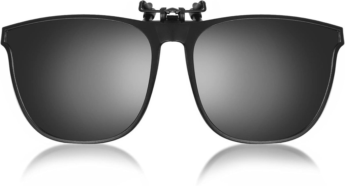 Gepolariseerde Clip-on Zonnebril voor Receptbrillen - Flip Up Zonnebril voor Dames en Heren met UV-bescherming