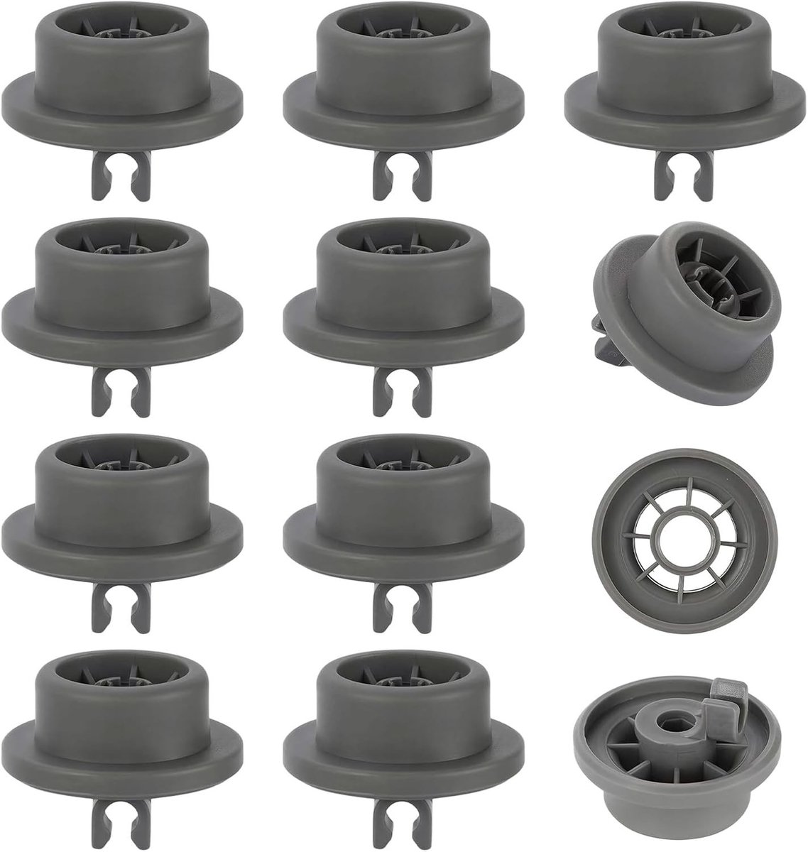 Set van 8 hoogwaardige mandwielen voor vaatwassers, geluidsarm en hittebestendig, ideale reserveonderdelen en accessoires voor keukenapparaten