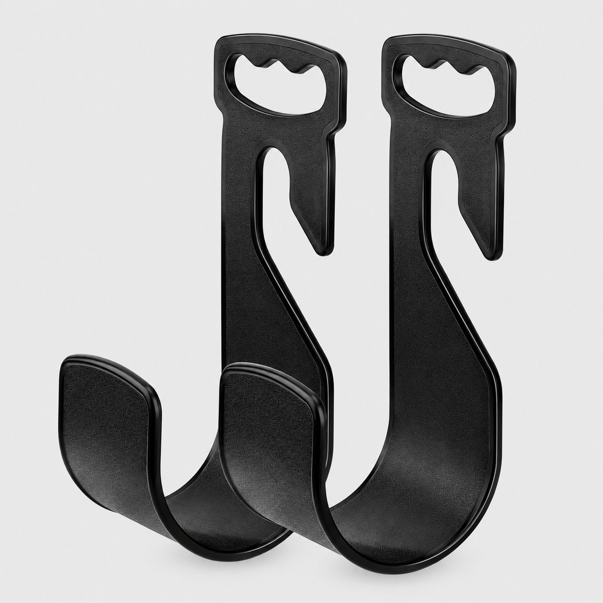 Tuinslanghouder 2 Stuks – Wandhouder voor Tuinslang – Slanghouder voor Buiten met Handgreep – Voor Kraan of Wand – Tot 13,6 kg – Zwart