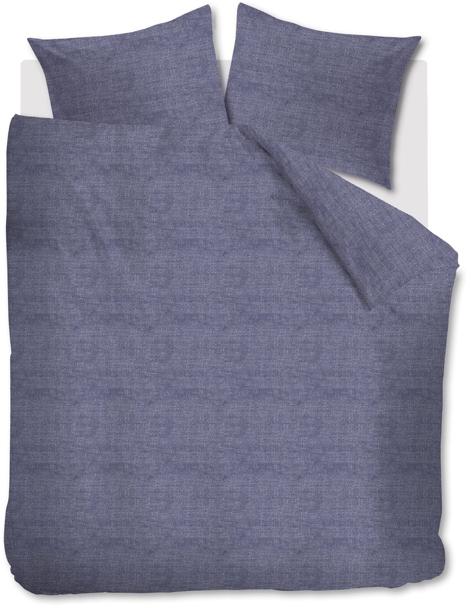 Ambiante Edo dekbedovertrek - Tweepersoons - 200 x 200/220 cm - Marineblauw