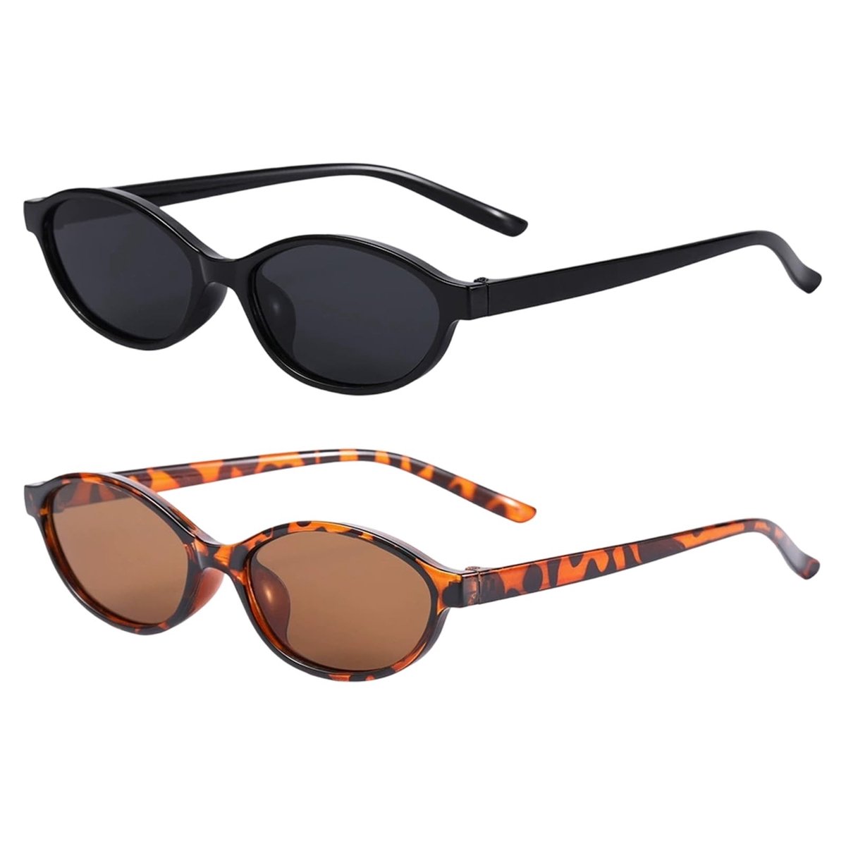 Elzusha - Retro Cat Eye Zonnebril - UV400 Bescherming - 2 stuks