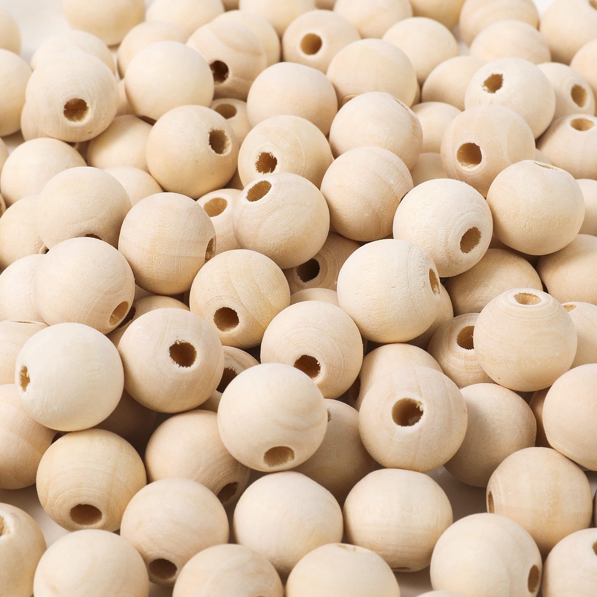 Elzusha - Houten Kralen - 150 Stuks 14mm Ronde Natuurlijke Ballen