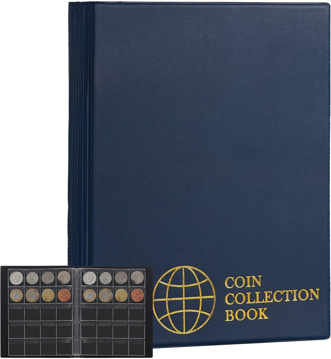 Elzusha - Coin album - 10 pagina's voor muntverzameling met 200 zakjes