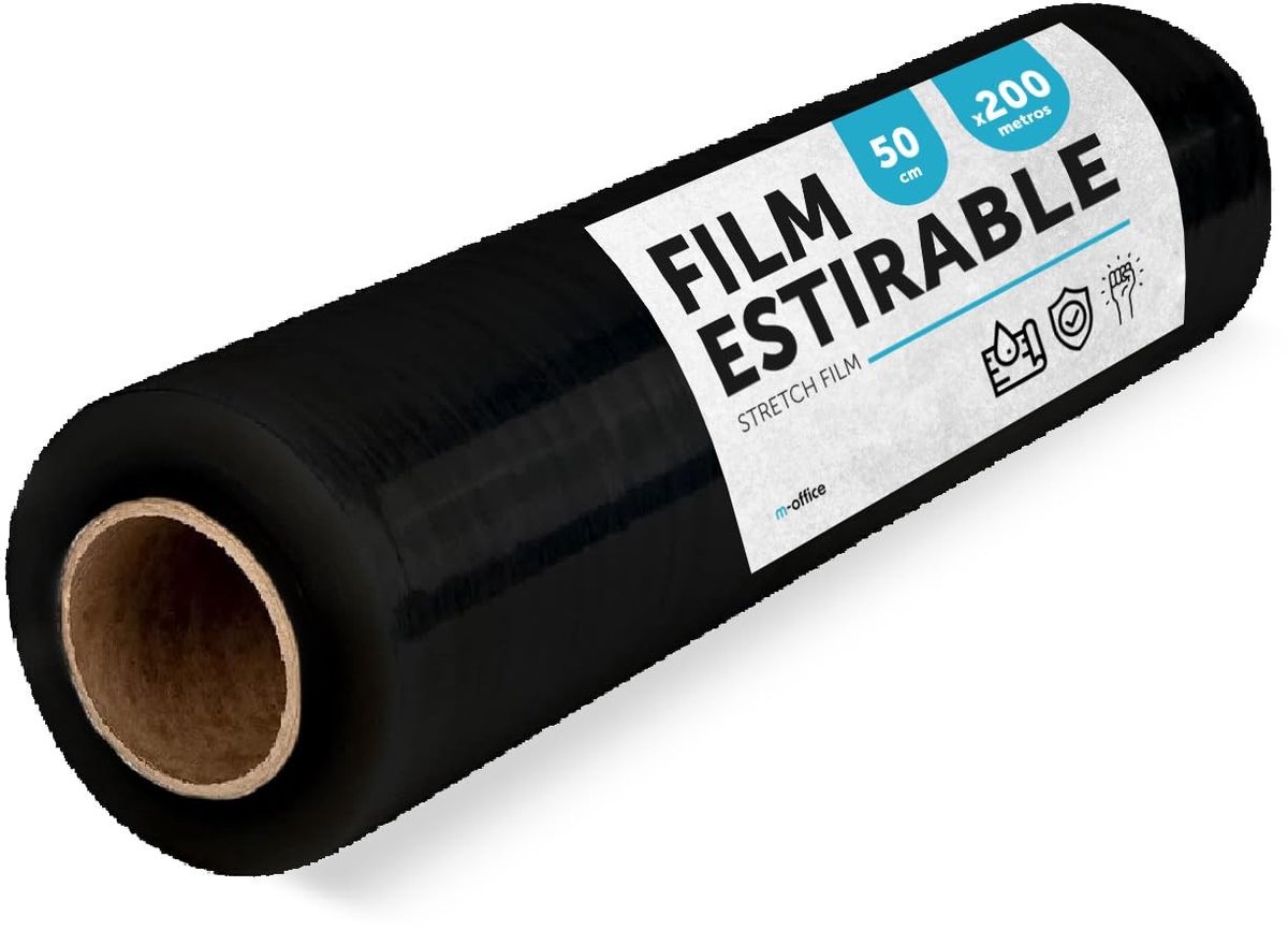 Elzusha - Verpakkingsfilm voor Meubels - Zwart - 50 cm x 200 m