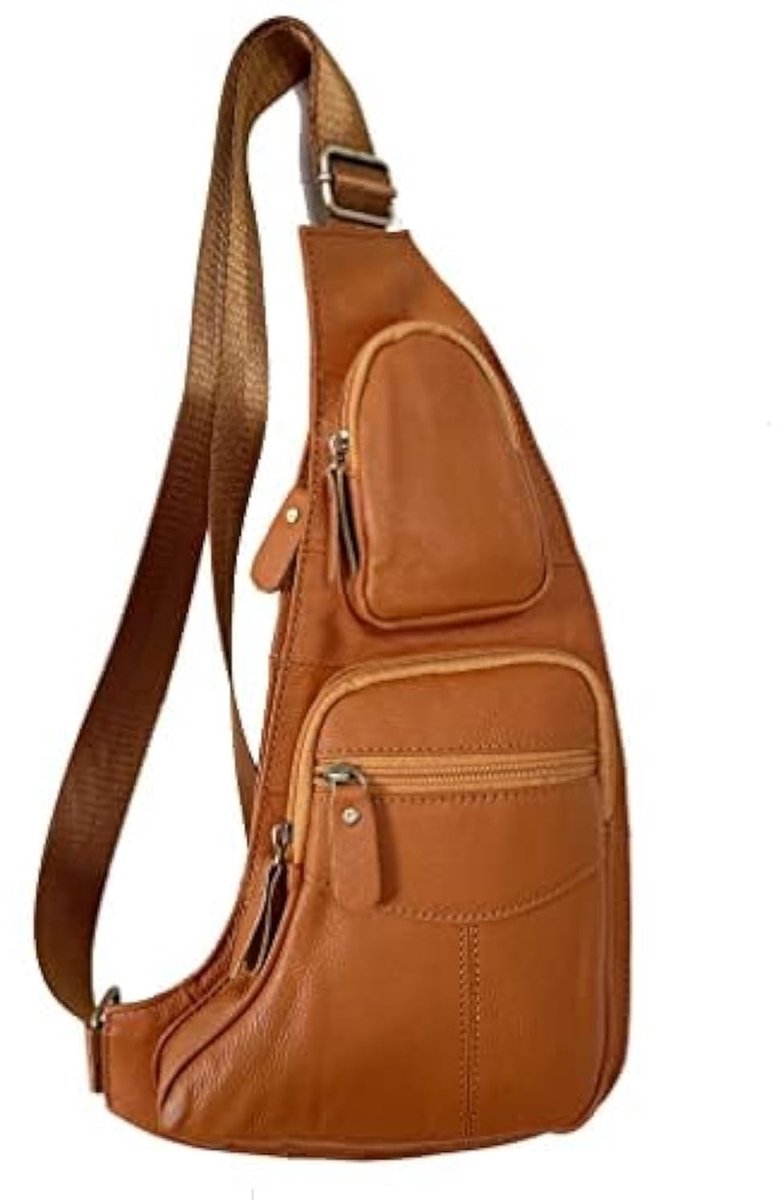 Elzusha - Lederen Schoudertas voor Reizen en Outdoor