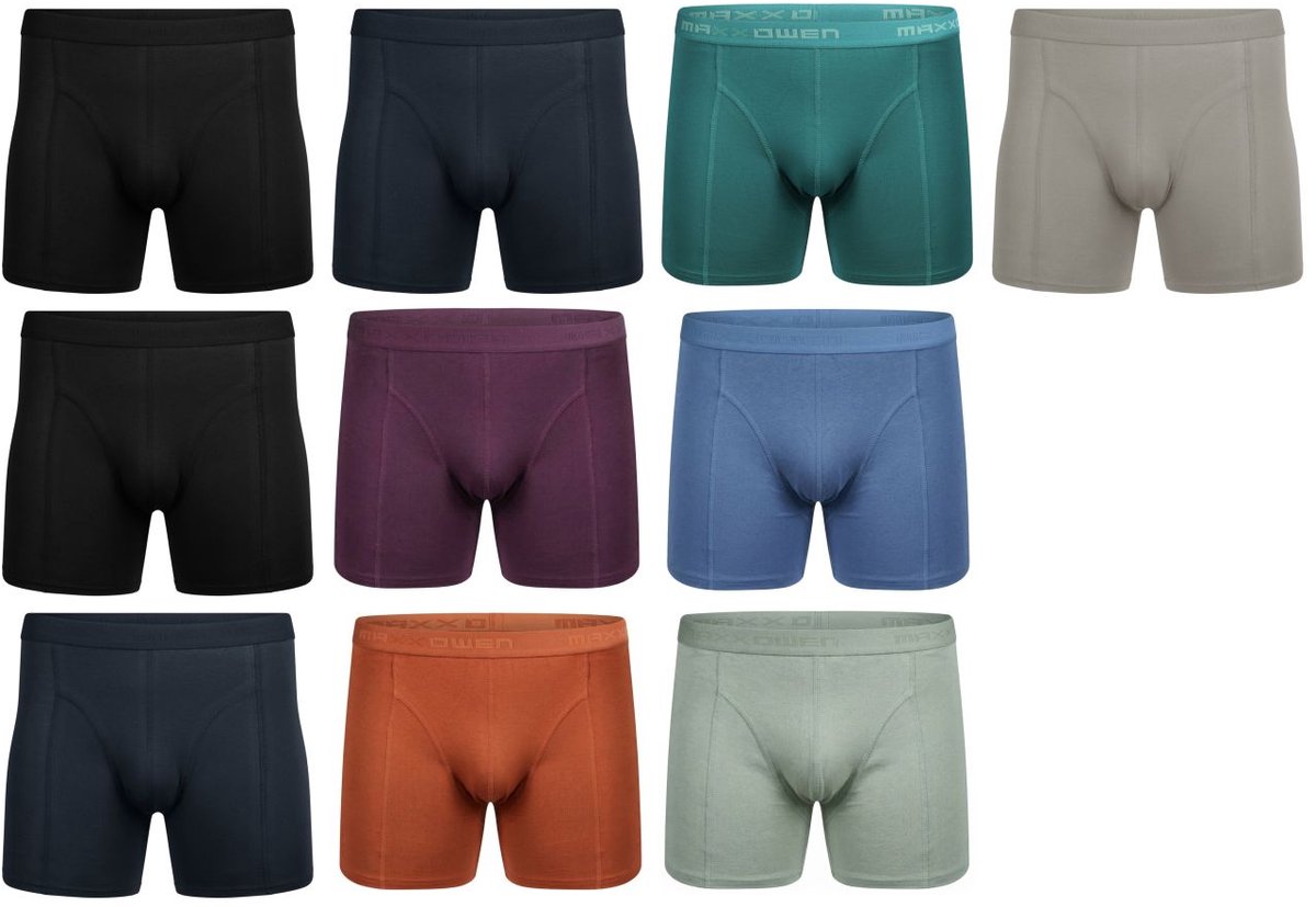 Maxx Owen Heren Boxershorts 10-pack - Kleurenmix - Katoen