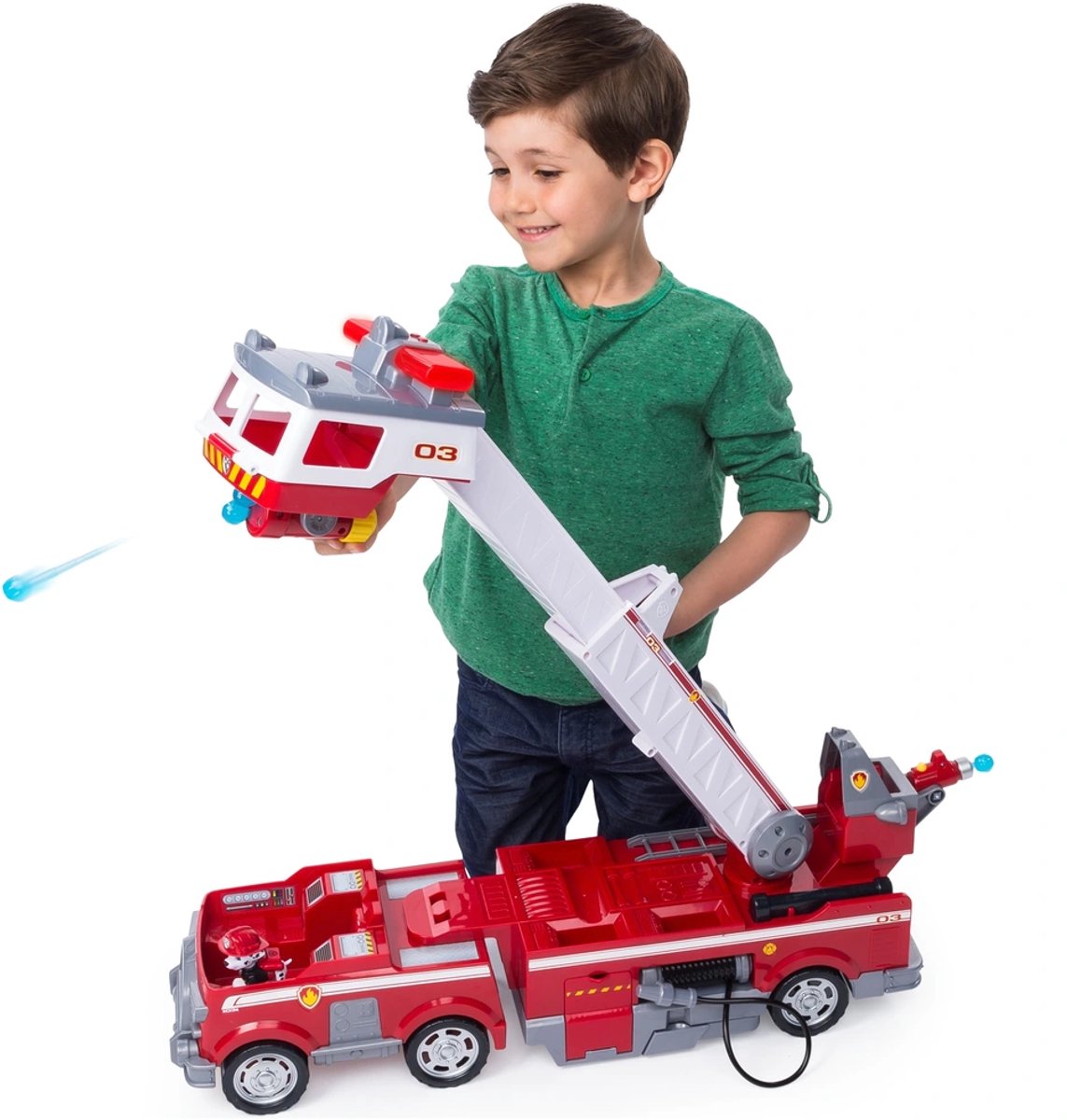 PAW Patrol - Enorm Grote Brandweerwagen + 3 Figuren + 1 Auto - Brandweerauto - Brandweer Auto’s - Speelgoed Auto - Auto's - Paw Patrol Speelgoed - Speelgoed vanaf 3 jaar - Speelgoed Autos Jongens