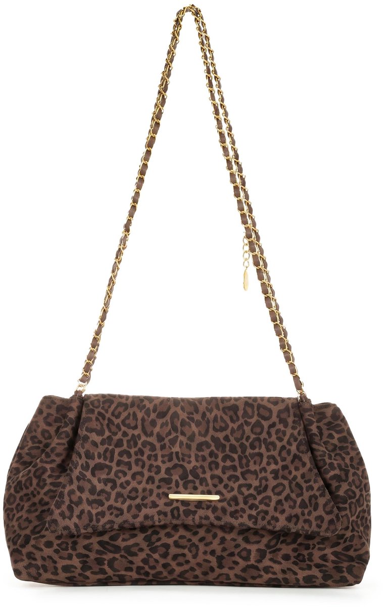 Elzusha - Dames Schoudertas - Luipaardprint - Slouchy Hobo