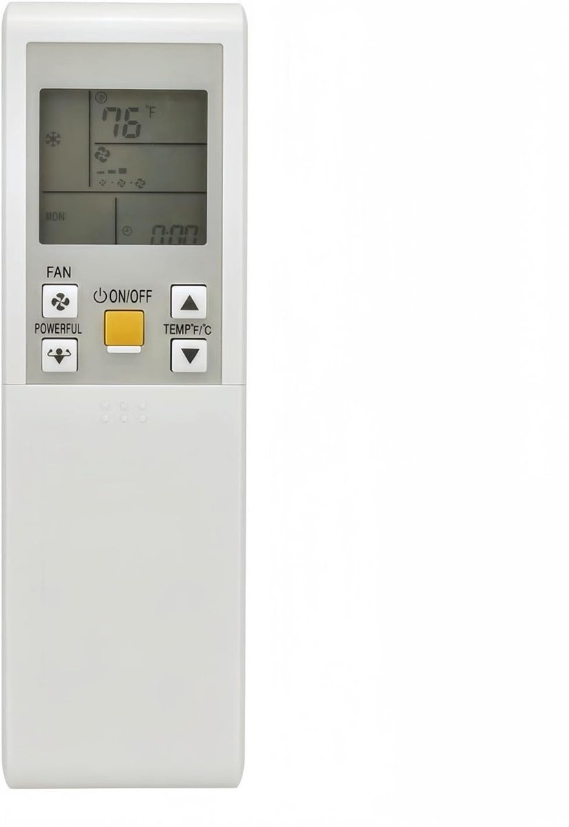 Universele afstandsbediening airco - Wit - Voor Daikin Airconditioners - Duurzaam ABS - Gebruiksklaar en Ergonomisch