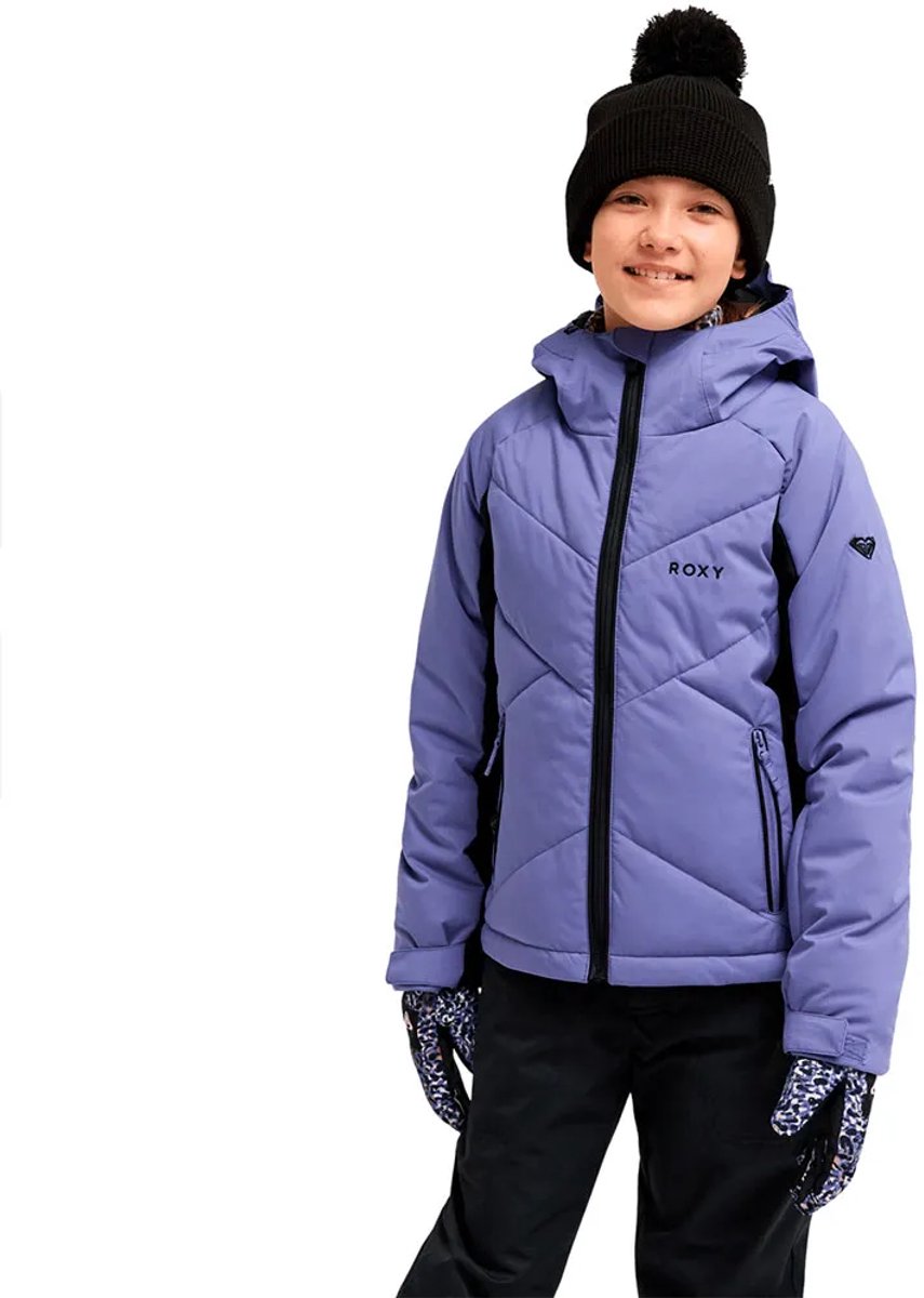 Roxy Snowdrift Jas Paars 10 Years Kinderen