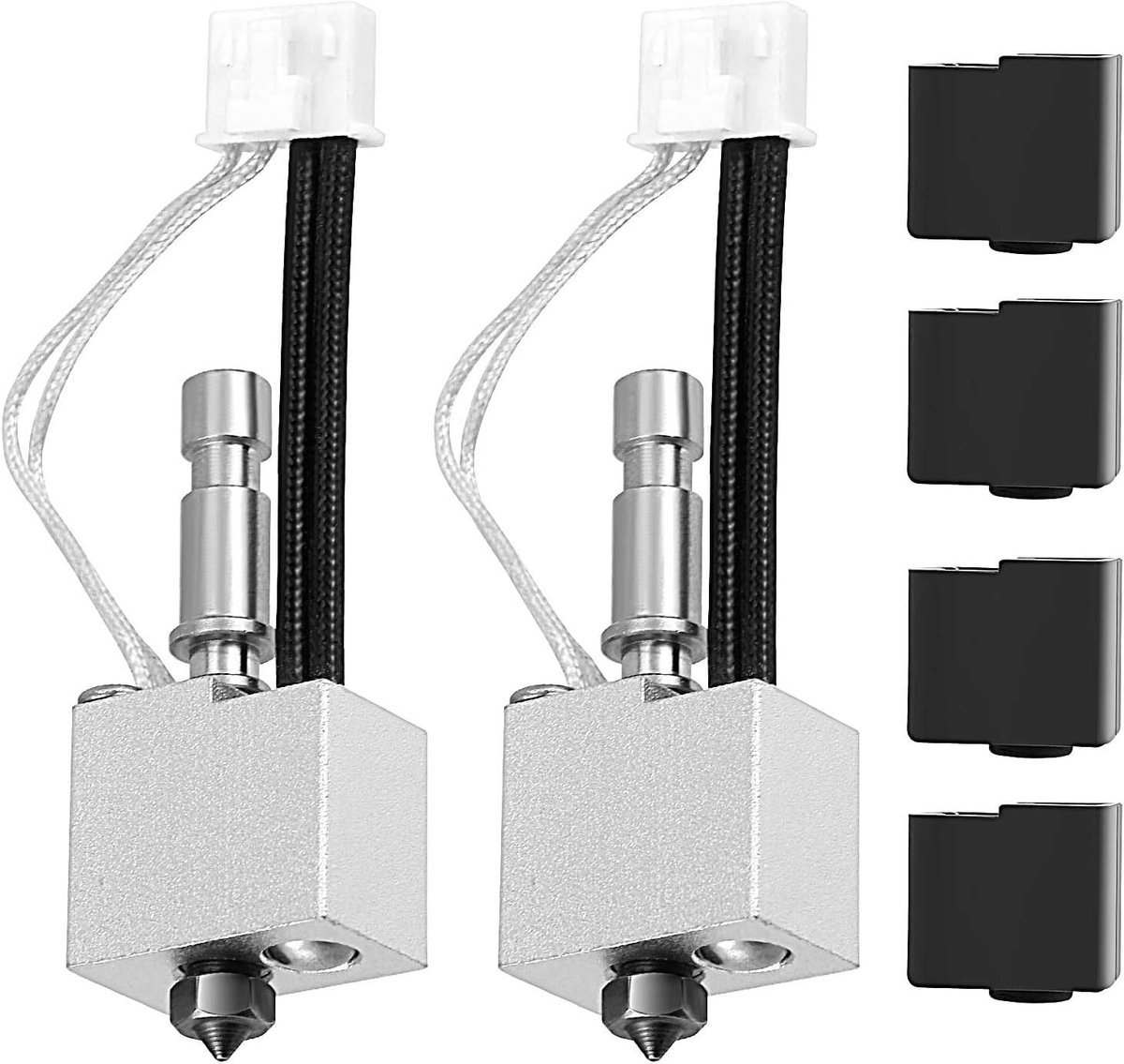 Hotend Kit Combo voor 3D Printer met 0.4mm en 0.6mm Nozzles - 2 Pack voor Verbeterde Printkwaliteit en Precisie