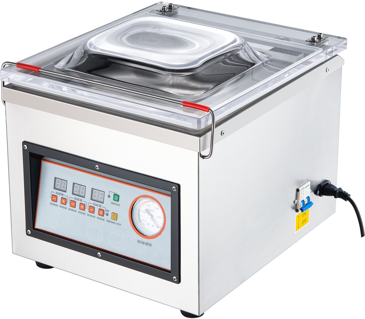 Kamervacuümsealer Elektrisch - 320W Vermogen - 12,6 Inch Afdichtingslengte - Roestvrij Staal - Voor Voedselbewaring