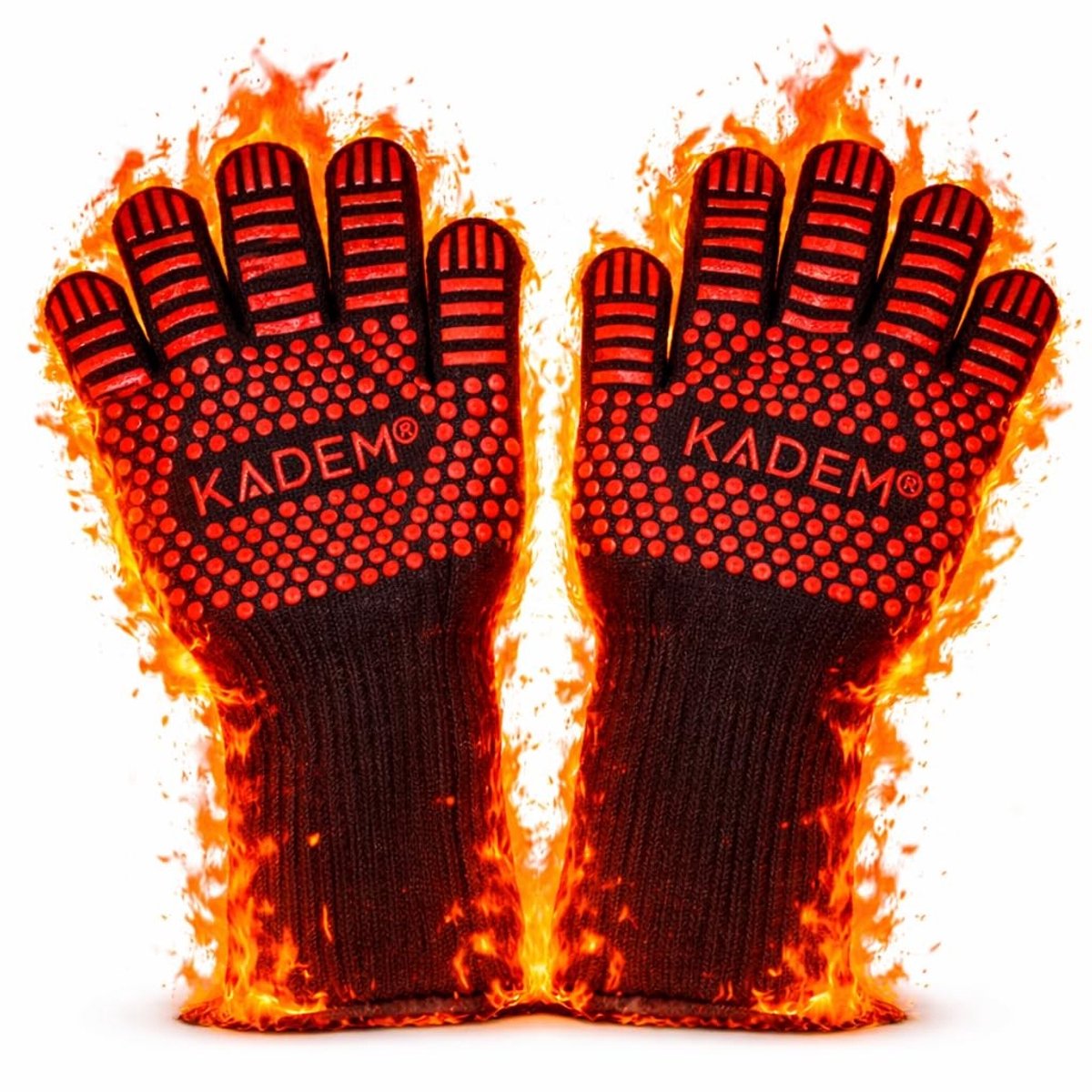 Ovenhandschoenen - Rood - S/M - Hittebestendig tot 800 °C - Voor Koken en Grillen