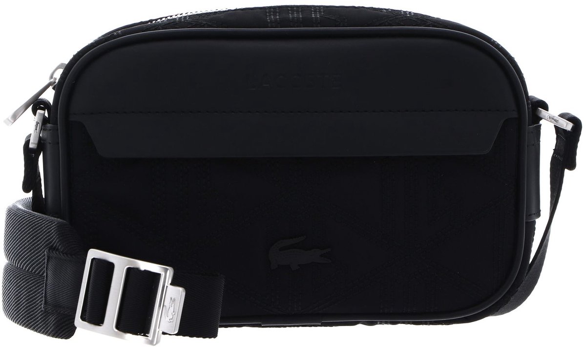 LACOSTE schoudertas Reporter Bag Noir zwart