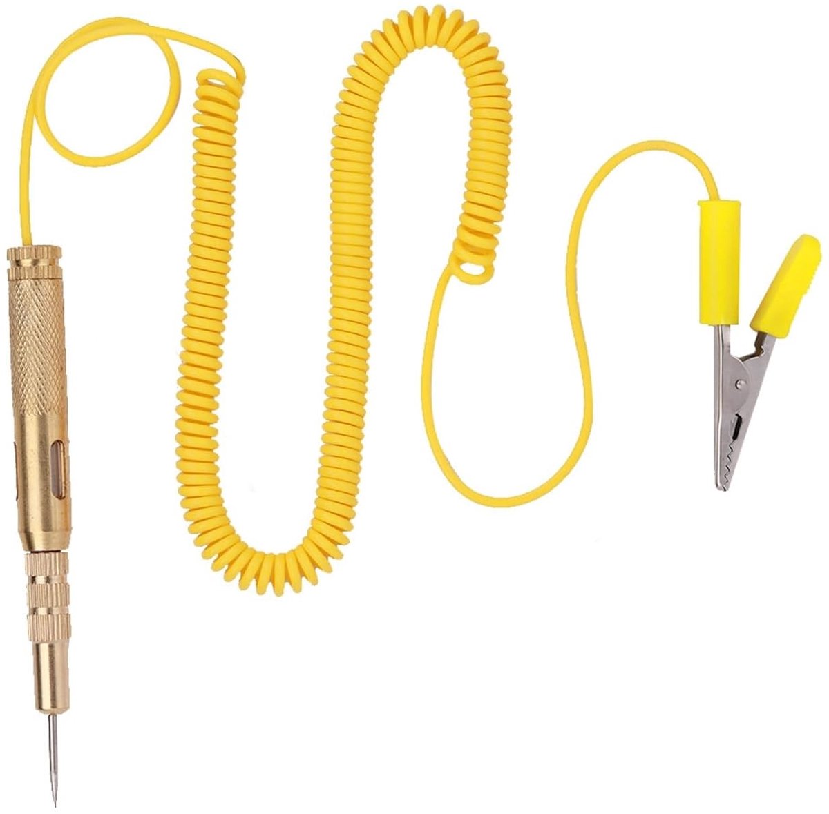 6V 12V 24V autocircuit tester, lampspanningstester, gele potlood, circuit testpotlood