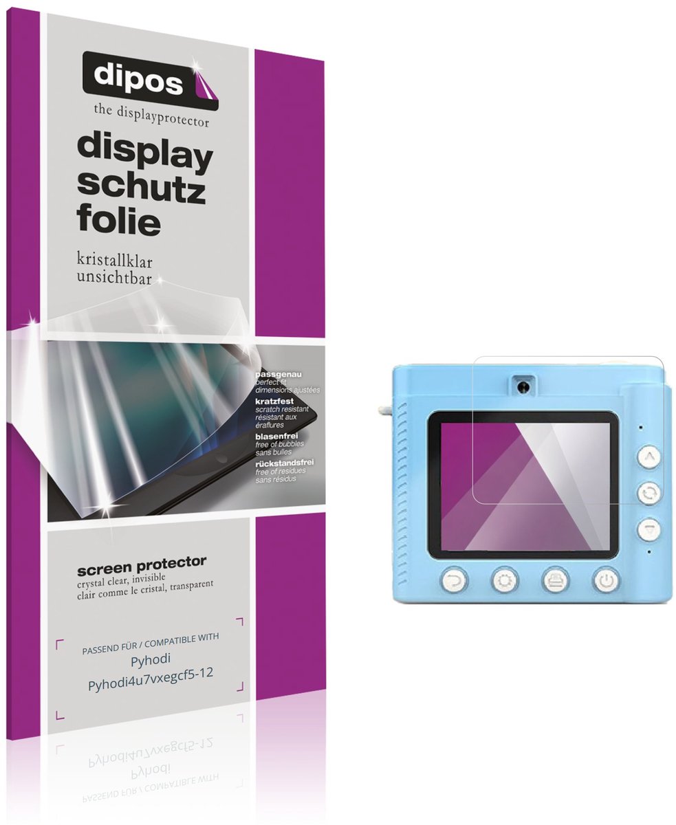 dipos – 4x Beschermfolie geschikt voor Pyhodi Pyhodi4u7vxegcf5-12 | Krasbestendige & heldere Screenprotector Ultra-Thin