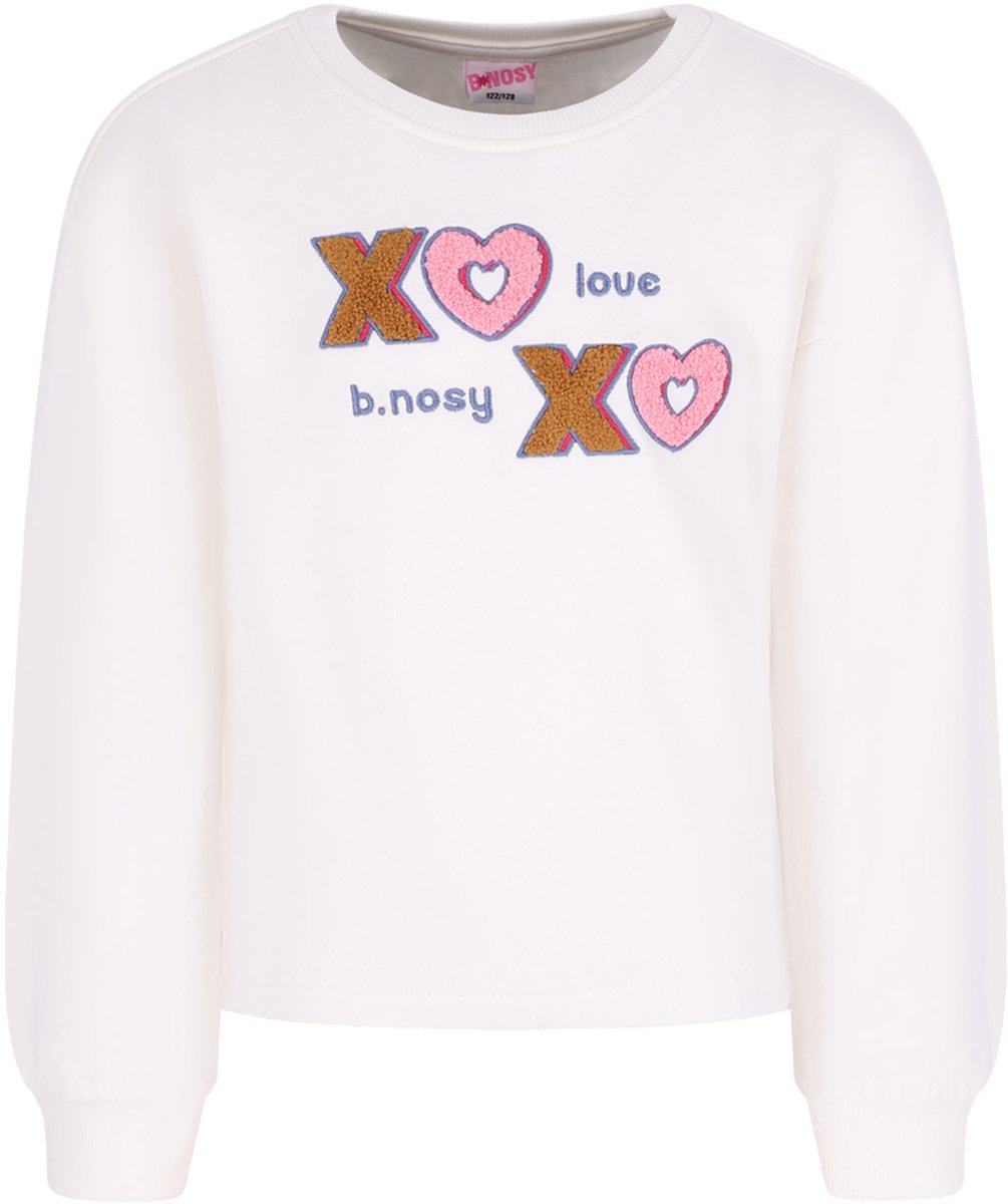 B.Nosy Y608-5355 Trui meisjes offwhite - Maat 146-152