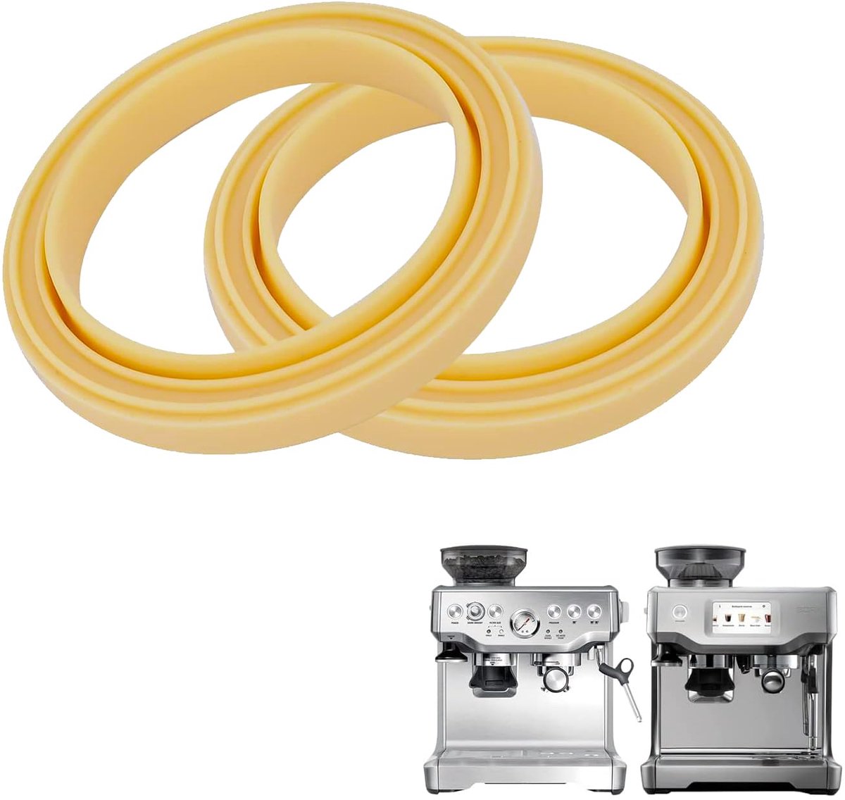 Afdichtingsring - Siliconen - Voedselveilig - Voor espressomachines - 2 stuks