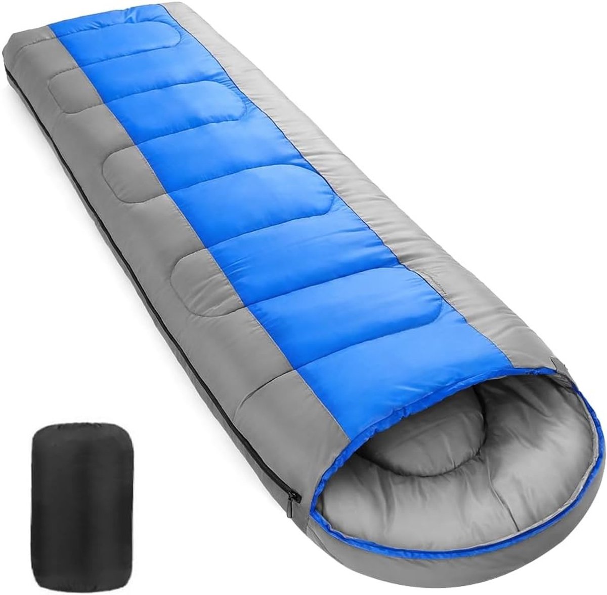 Winter Slaapzak voor Volwassenen - Warme en Comfortabele Slaapzak voor Kamperen, Wandelen en Backpacken - 210x75cm, 20 Graden Comfort