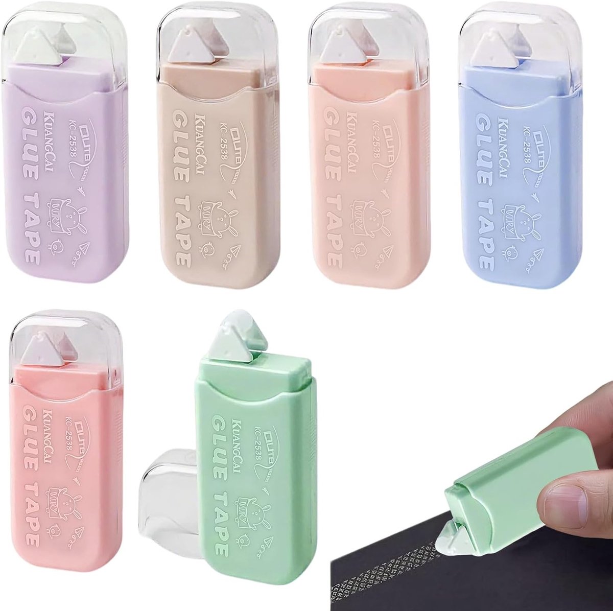 Dubbelzijdige Lijmroller - Transparant - 6 m x 6 mm - Voor Scrapbooking en Doe-het-zelf Projecten