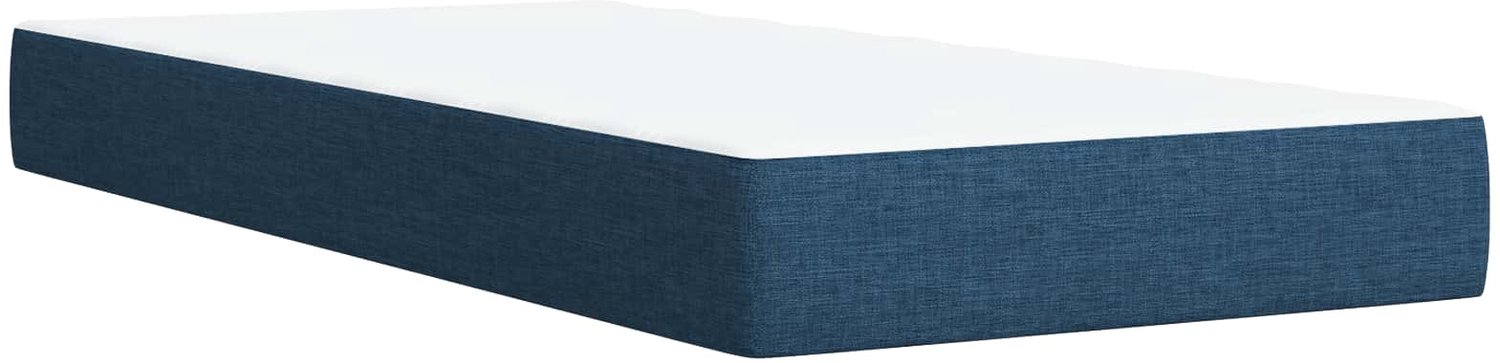 vidaXL ottoman bed met matras - 90 x 200 cm - stof - blauw - Inclusief textielbeschermer 500 ml