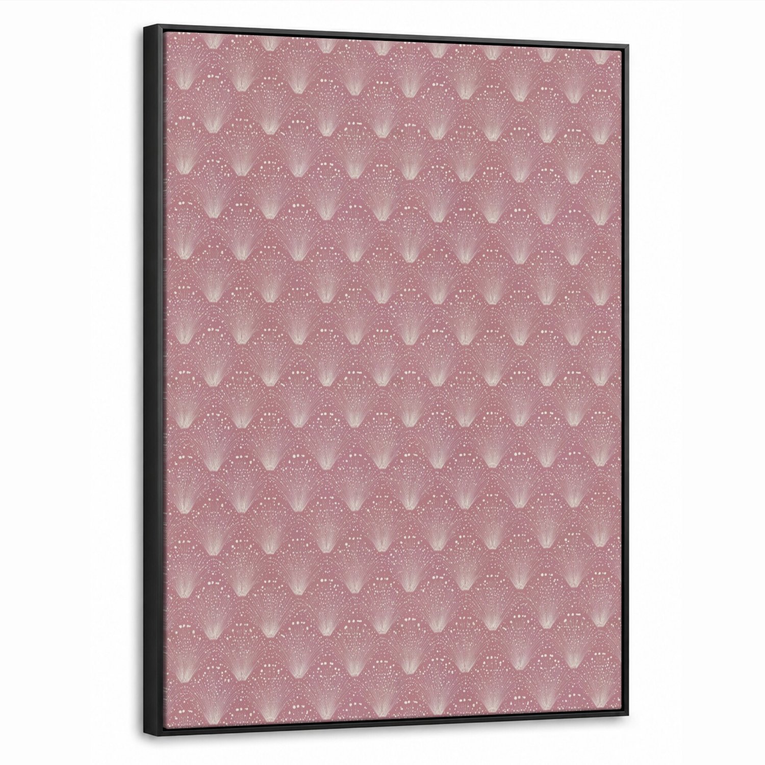 Canvas Schilderij met Baklijst 70x100cm - Trendy - Patroon - Roze - Muurdecoratie woonkamer - Slaapkamer decoratie - Kamer accessoires - Schilderijen op canvas met lijst